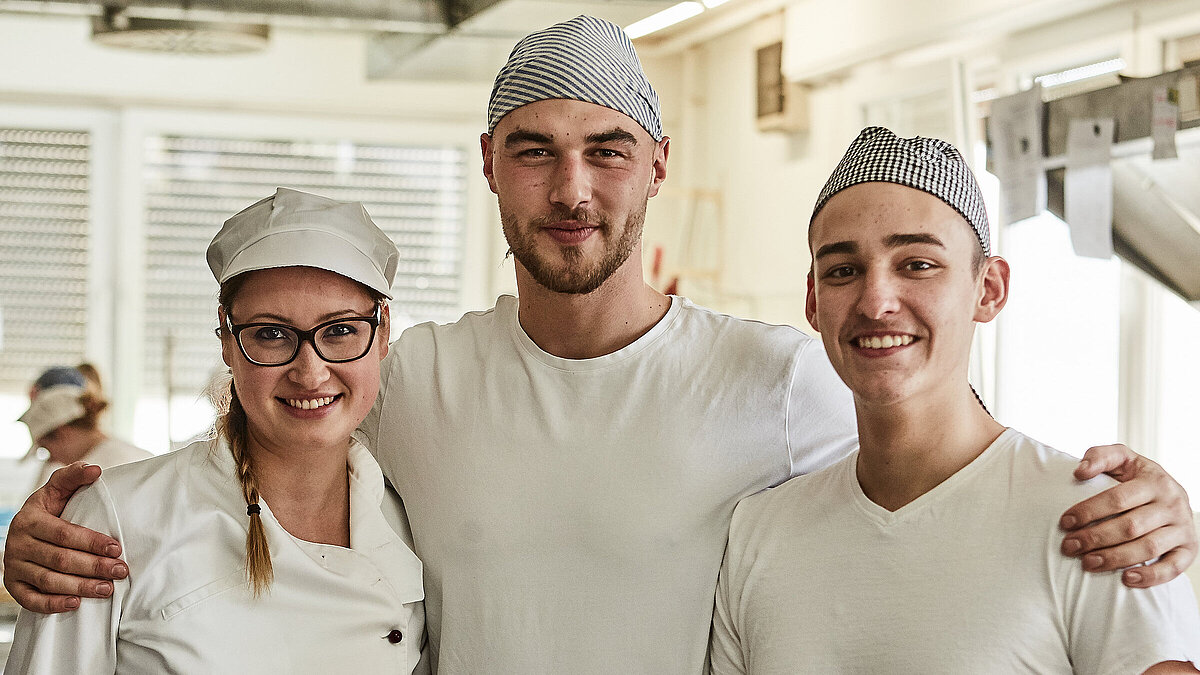 Mitarbeiter der Bäckerei Lutz