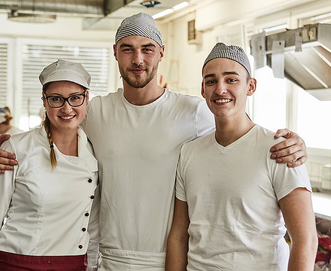 Mitarbeiter der Bäckerei Lutz