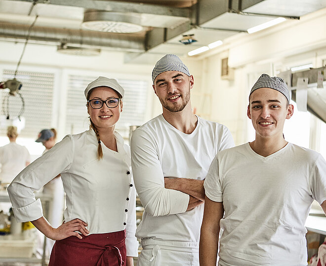 Mitarbeiter der Bäckerei Lutz
