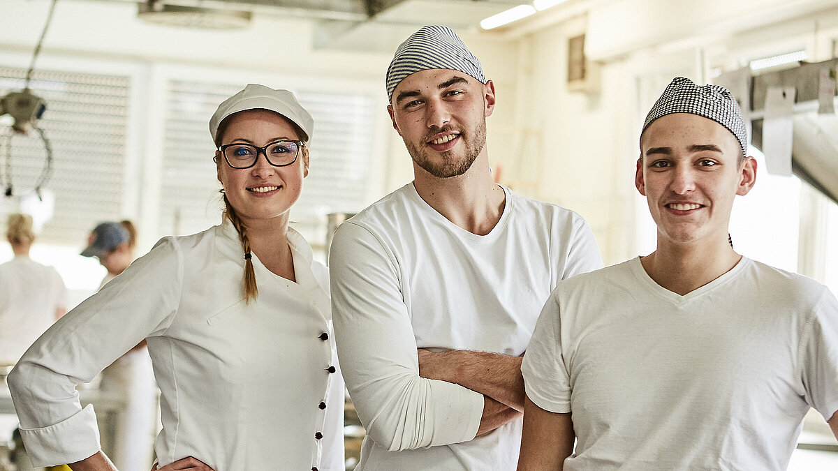 Mitarbeiter der Bäckerei Lutz