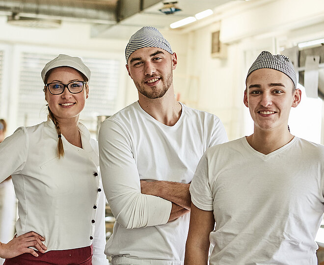 Mitarbeiter der Bäckerei Lutz